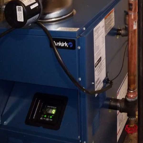 Dunkirk boiler installation