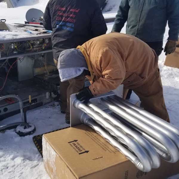 Commercial rooftop coil replacement